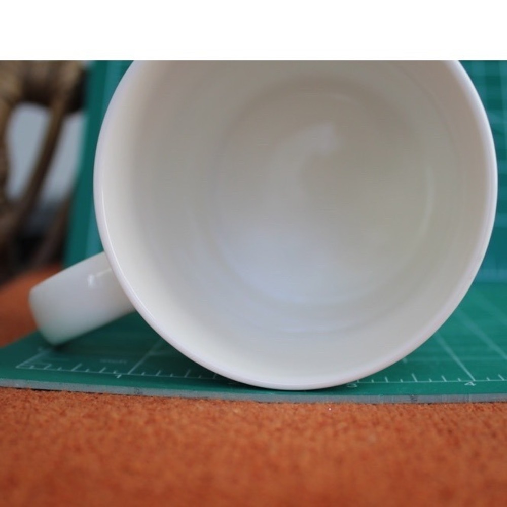 Starbucks 2015 Green Pine Tree Ceramic Coffee Mug 12oz White Nordic Forest Cup - Picture 3 of 7